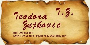Teodora Žujković vizit kartica